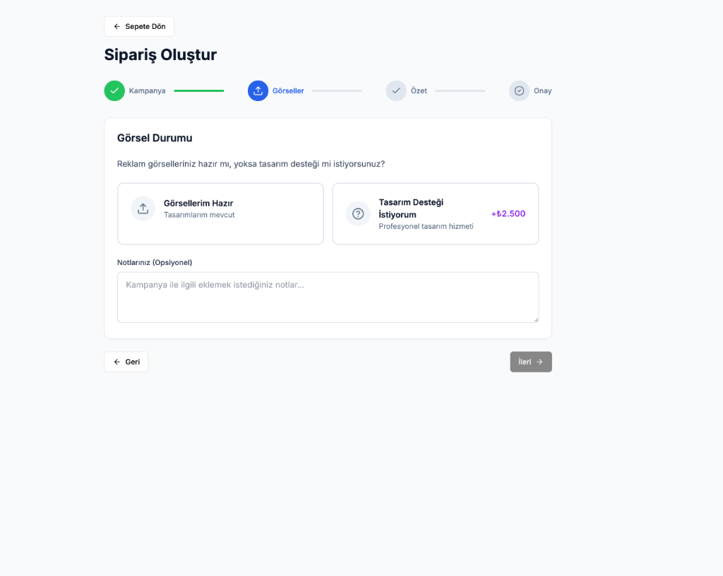 Görsel Durumunu Seçin